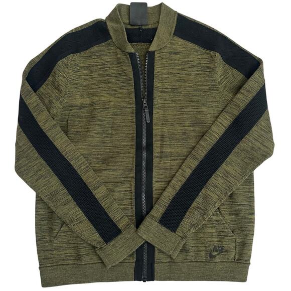 Nike Olive Green/Black, Full Zip Up Athletic Jacket- M - Picture 1 of 8